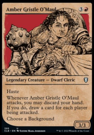 Amber Gristle O'Maul (Showcase) [Commander Legends: Battle for Baldur's Gate] | Dumpster Cat Games