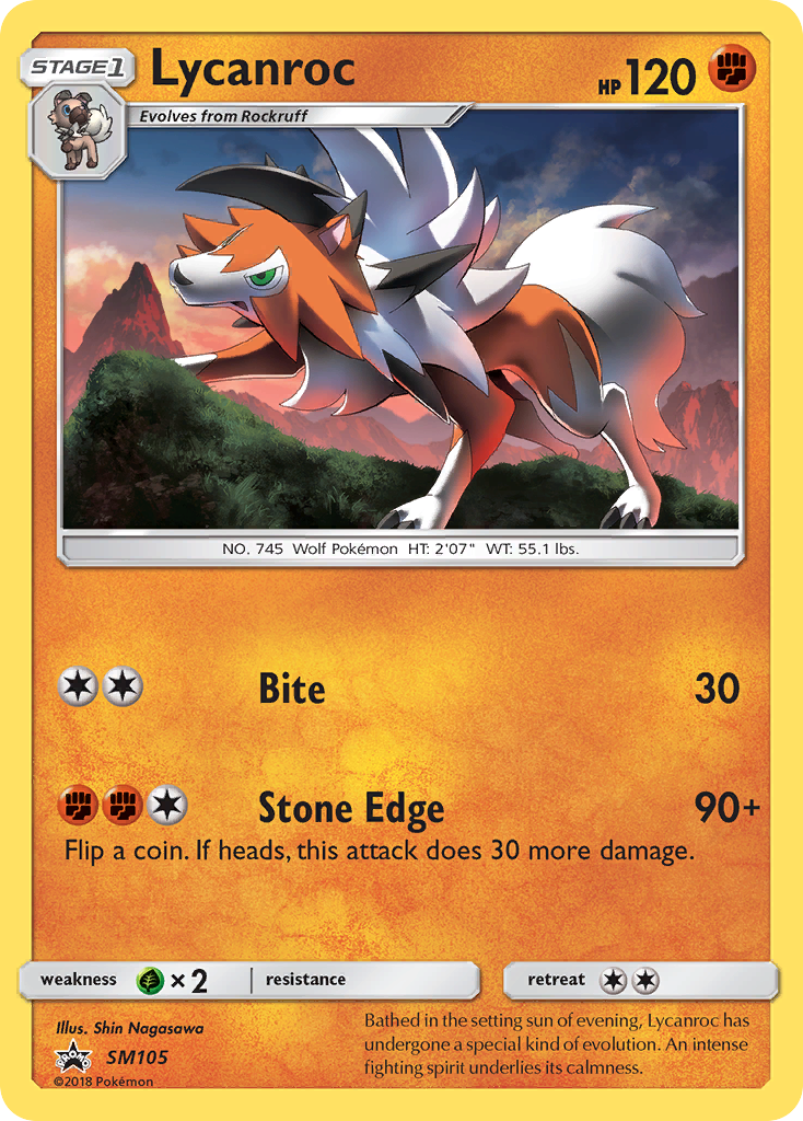 Lycanroc (SM105) [Sun & Moon: Black Star Promos] | Dumpster Cat Games