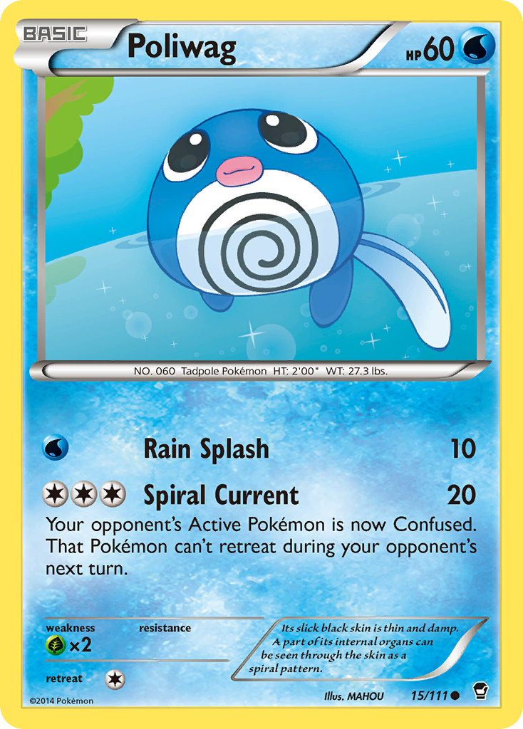 Poliwag (15/111) [XY: Furious Fists] | Dumpster Cat Games