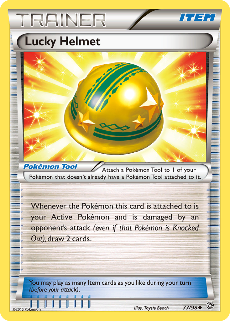 Lucky Helmet (77/98) [XY: Ancient Origins] | Dumpster Cat Games