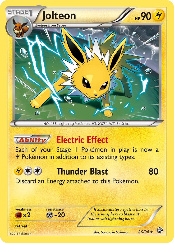 Jolteon (26/98) [XY: Ancient Origins] | Dumpster Cat Games