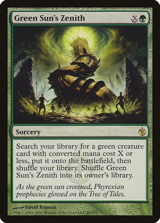 Green Sun's Zenith [Mirrodin Besieged] | Dumpster Cat Games