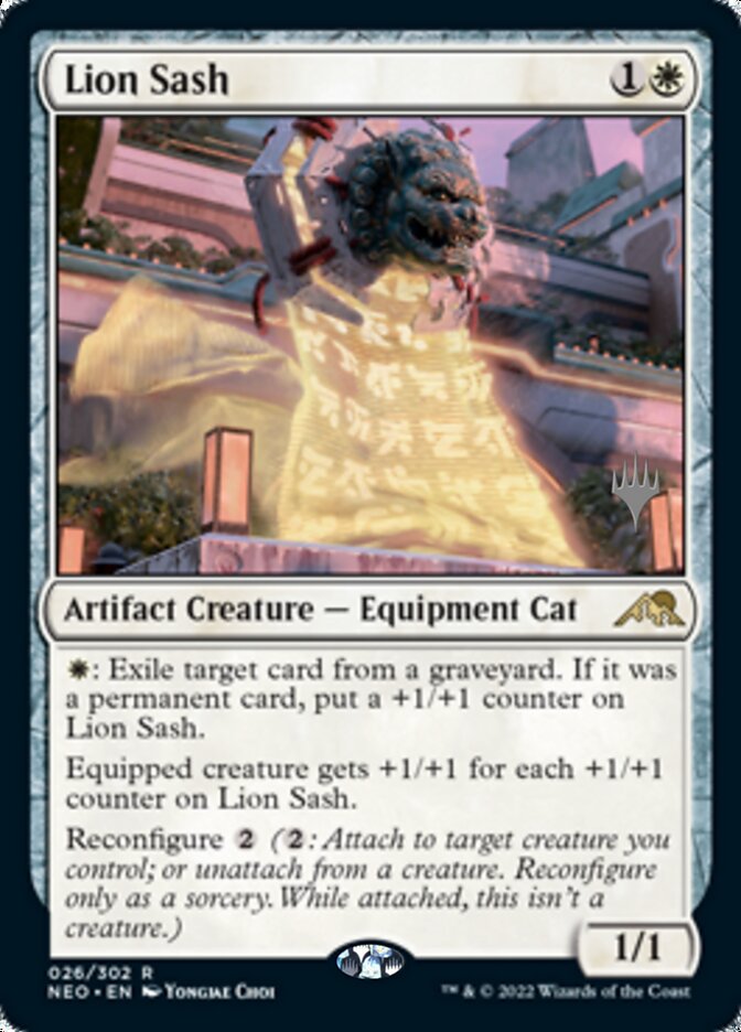 Lion Sash (Promo Pack) [Kamigawa: Neon Dynasty Promos] | Dumpster Cat Games