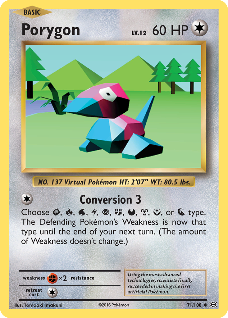 Porygon (71/108) [XY: Evolutions] | Dumpster Cat Games