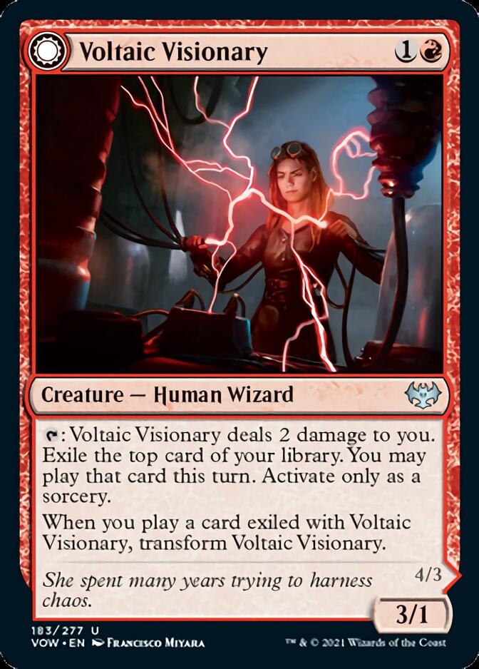 Voltaic Visionary // Volt-Charged Berserker [Innistrad: Crimson Vow] | Dumpster Cat Games