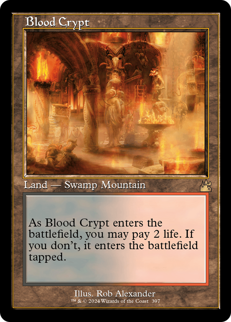 Blood Crypt (Retro) [Ravnica Remastered] | Dumpster Cat Games