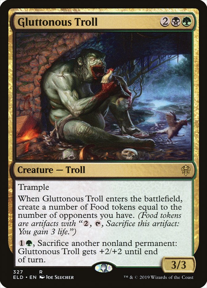 Gluttonous Troll [Throne of Eldraine] | Dumpster Cat Games