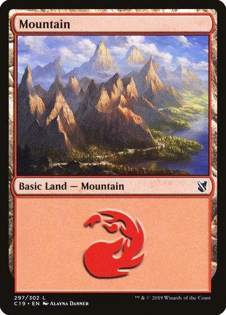 Mountain (297) [Commander 2019] | Dumpster Cat Games