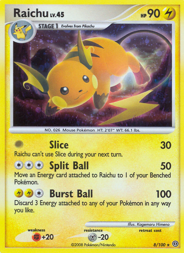 Raichu (8/100) [Diamond & Pearl: Stormfront] | Dumpster Cat Games