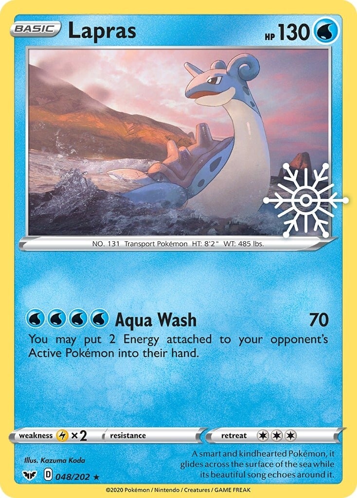 Lapras (048/202) (Holiday Calendar) [Sword & Shield: Base Set] | Dumpster Cat Games