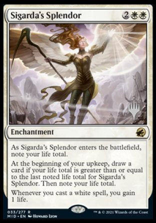 Sigarda's Splendor (Promo Pack) [Innistrad: Midnight Hunt Promos] | Dumpster Cat Games