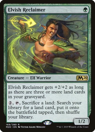 Elvish Reclaimer [Core Set 2020 Promos] | Dumpster Cat Games