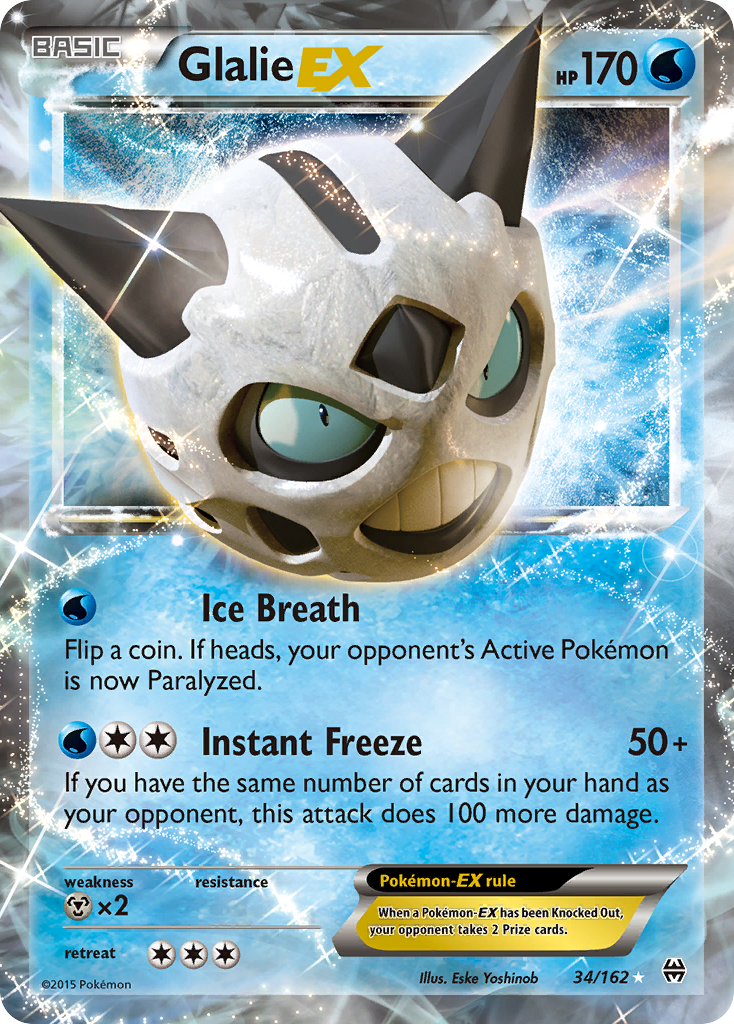 Glalie EX (34/162) [XY: BREAKthrough] | Dumpster Cat Games