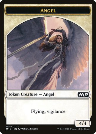 Angel Token [Core Set 2019 Tokens] | Dumpster Cat Games