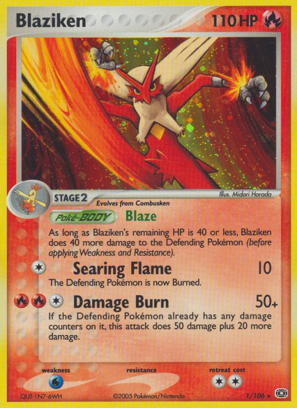 Blaziken (1/106) [EX: Emerald] | Dumpster Cat Games