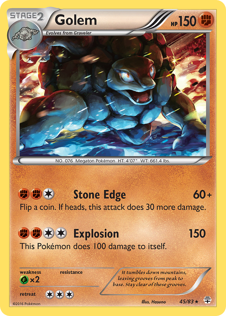 Golem (45/83) [XY: Generations] | Dumpster Cat Games