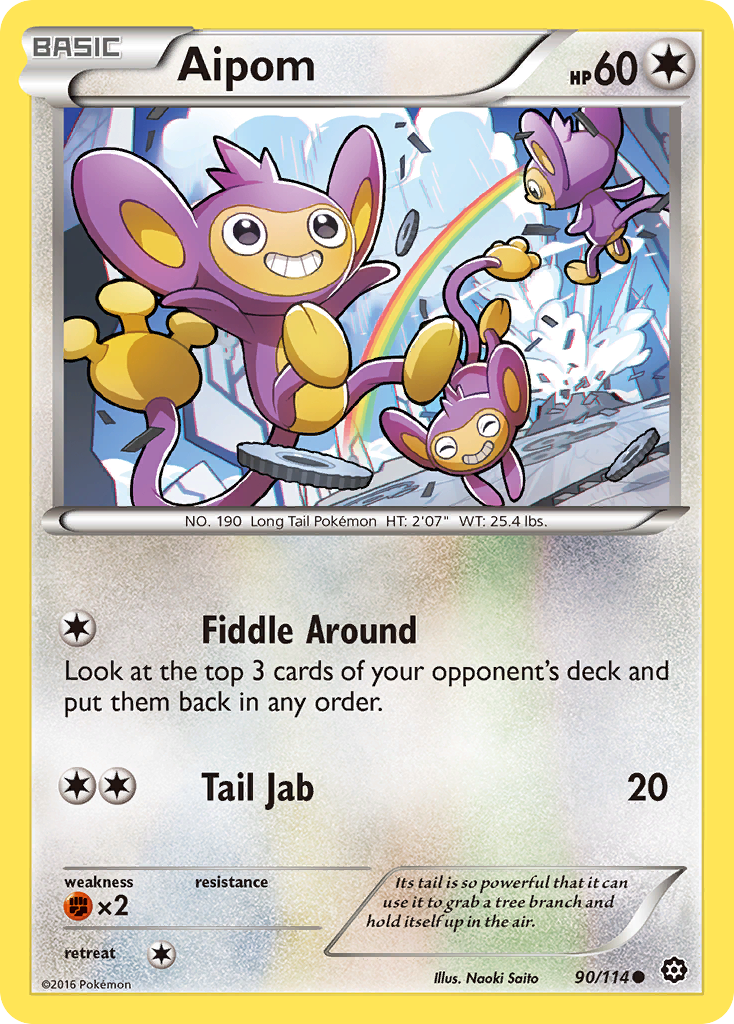 Aipom (90/114) [XY: Steam Siege] | Dumpster Cat Games