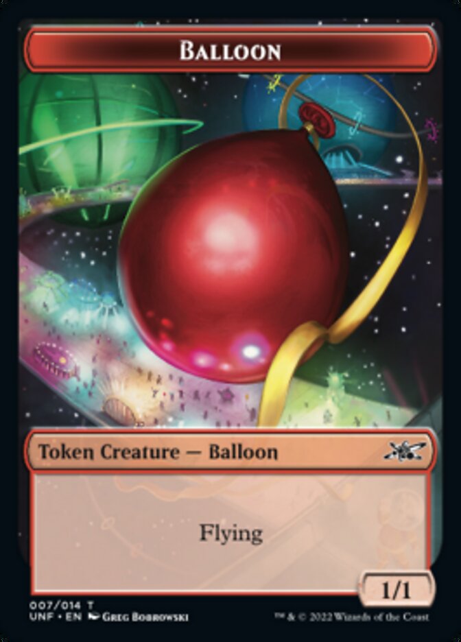 Balloon Token [Unfinity Tokens] | Dumpster Cat Games