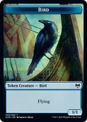 Bird (005) // Soldier Double-sided Token [Kaldheim Commander Tokens] | Dumpster Cat Games