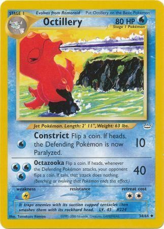 Octillery (34/64) [Neo Revelation Unlimited] | Dumpster Cat Games