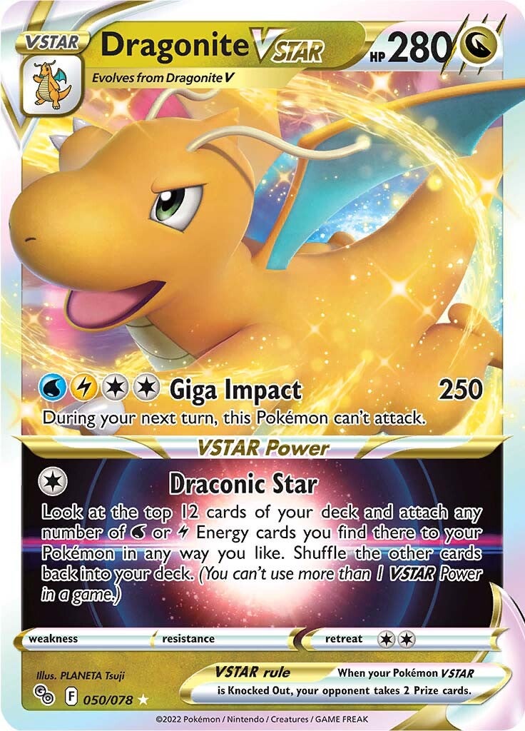 Dragonite VSTAR (050/078) [Pokémon GO] | Dumpster Cat Games