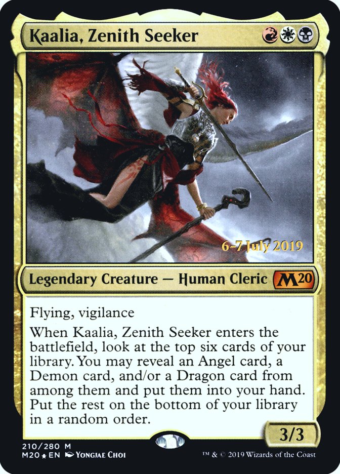 Kaalia, Zenith Seeker  [Core Set 2020 Prerelease Promos] | Dumpster Cat Games