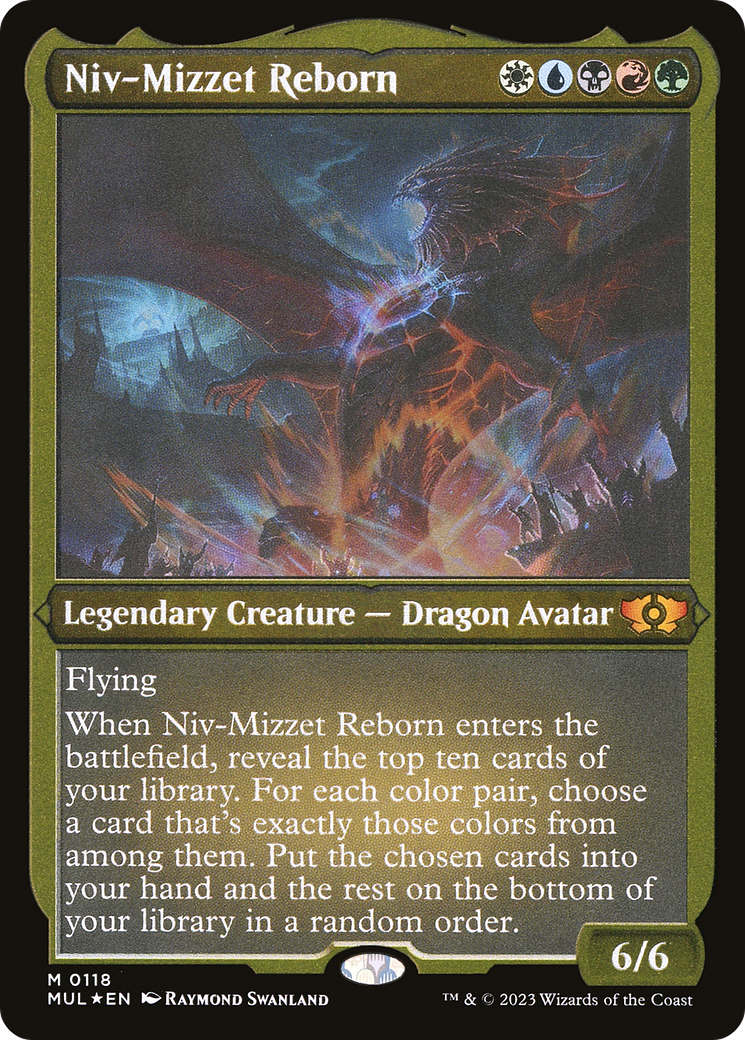 Niv-Mizzet Reborn (Foil Etched) [Multiverse Legends] | Dumpster Cat Games