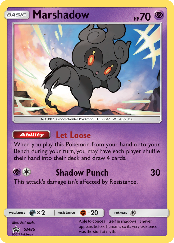 Marshadow (SM85) [Sun & Moon: Black Star Promos] | Dumpster Cat Games