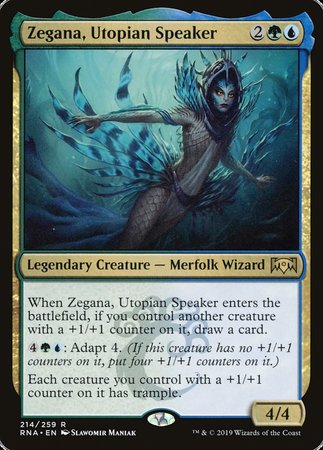 Zegana, Utopian Speaker [Ravnica Allegiance] | Dumpster Cat Games