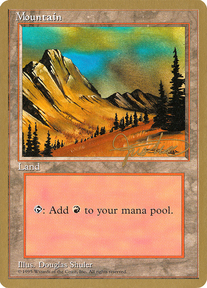 Mountain (mj375) (Mark Justice) [Pro Tour Collector Set] | Dumpster Cat Games