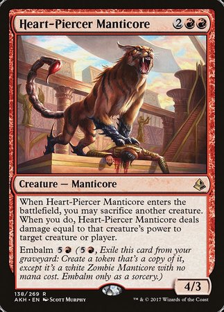 Heart-Piercer Manticore [Amonkhet] | Dumpster Cat Games