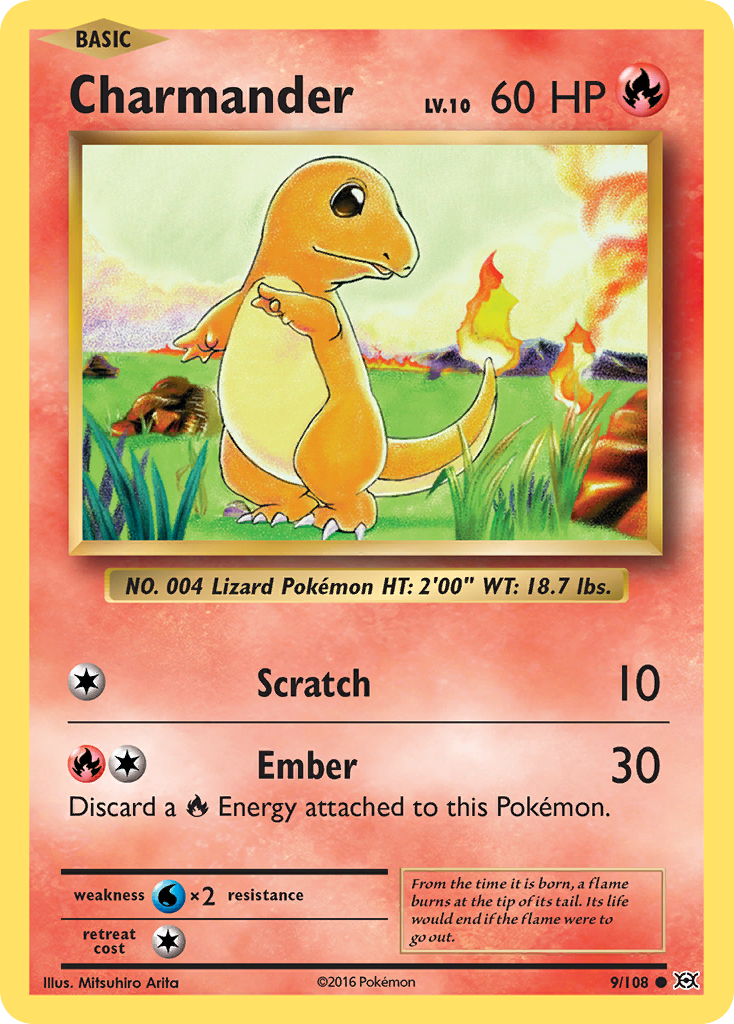 Charmander (9/108) [XY: Evolutions] | Dumpster Cat Games