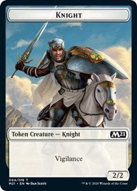 Knight // Soldier Double-sided Token [Core Set 2021 Tokens] | Dumpster Cat Games