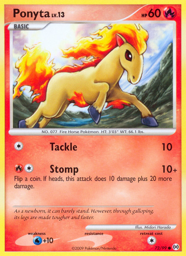 Ponyta (72/99) [Platinum: Arceus] | Dumpster Cat Games