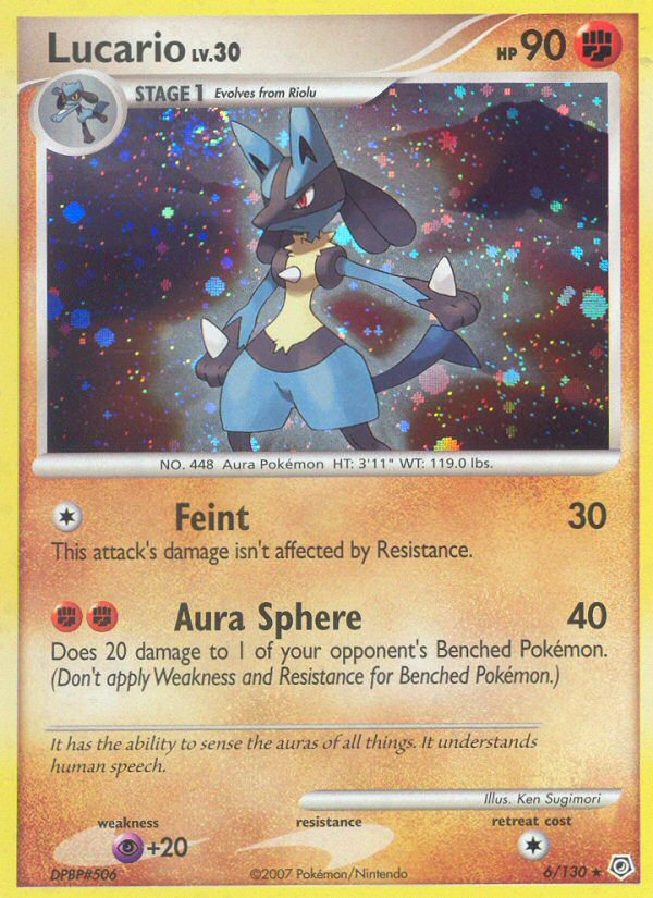 Lucario (6/130) [Diamond & Pearl: Base Set] | Dumpster Cat Games