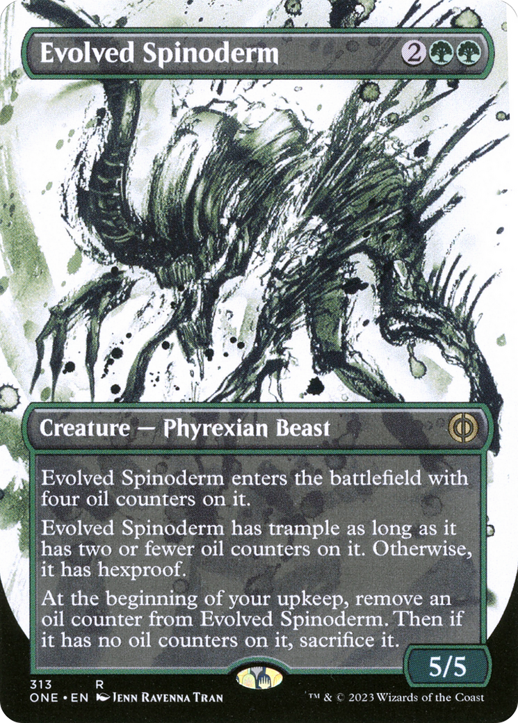 Evolved Spinoderm (Borderless Ichor) [Phyrexia: All Will Be One] | Dumpster Cat Games