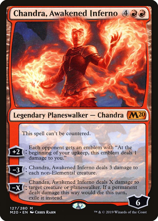 Chandra, Awakened Inferno [Core Set 2020] | Dumpster Cat Games