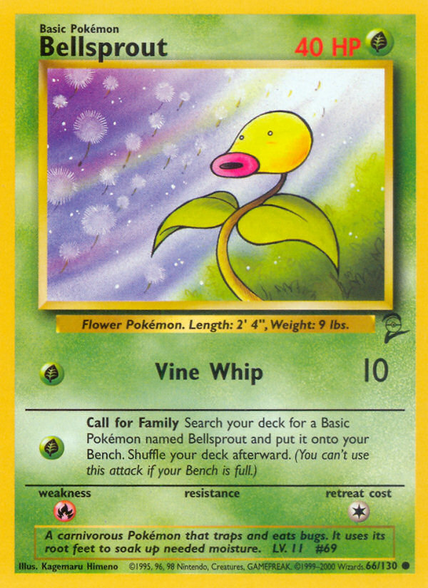 Bellsprout (66/130) [Base Set 2] | Dumpster Cat Games