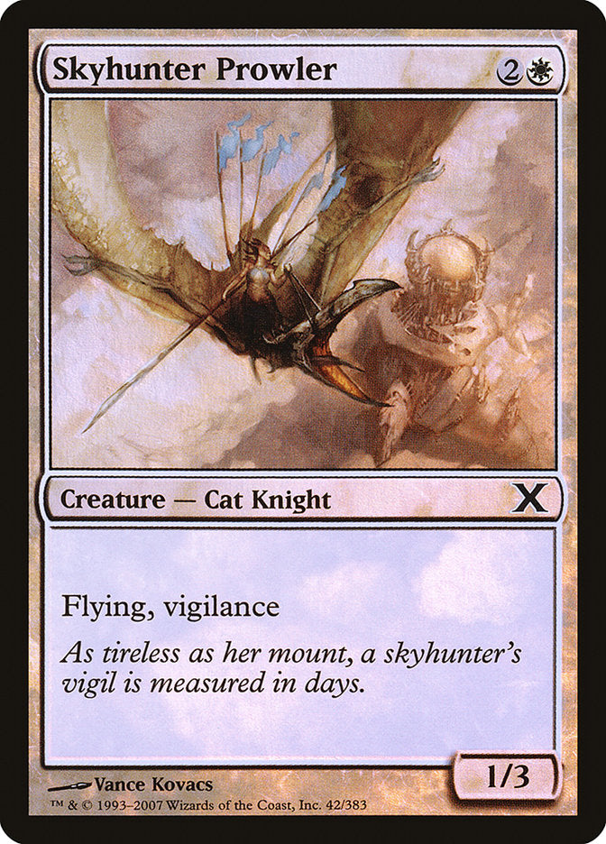 Skyhunter Prowler (Premium Foil) [Tenth Edition] | Dumpster Cat Games