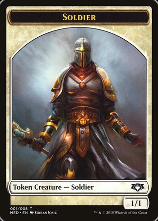 Soldier Token [Mythic Edition Tokens] | Dumpster Cat Games