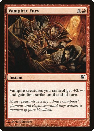 Vampiric Fury [Innistrad] | Dumpster Cat Games