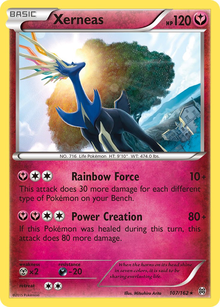 Xerneas (107/162) (Cosmos Holo) (Blister Exclusive) [XY: BREAKthrough] | Dumpster Cat Games