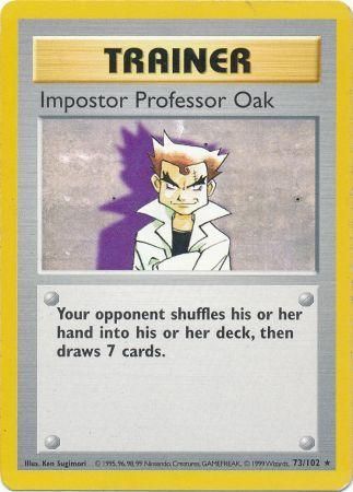 Impostor Professor Oak (73/102) [Base Set Shadowless Unlimited] | Dumpster Cat Games