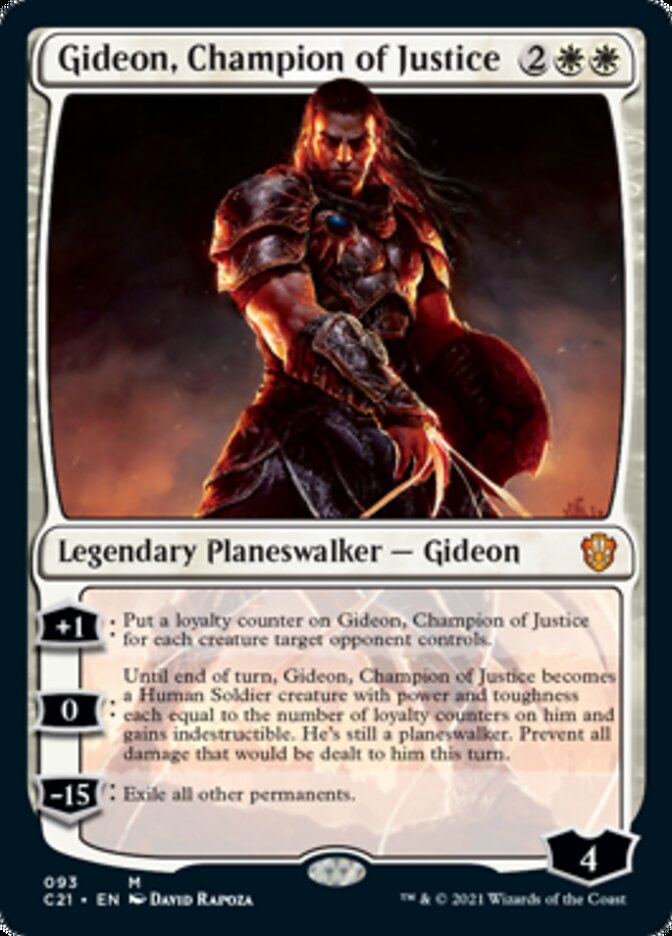 Gideon, Champion of Justice [Commander 2021] | Dumpster Cat Games