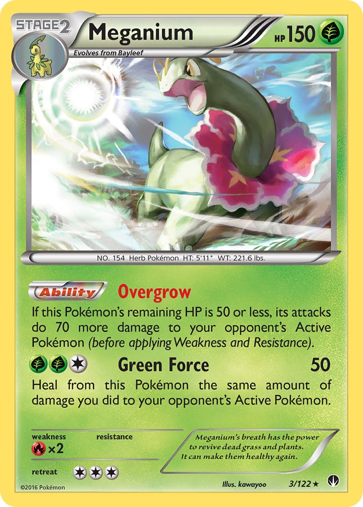 Meganium (3/122) (Cosmos Holo) (Blister Exclusive) [XY: BREAKpoint] | Dumpster Cat Games