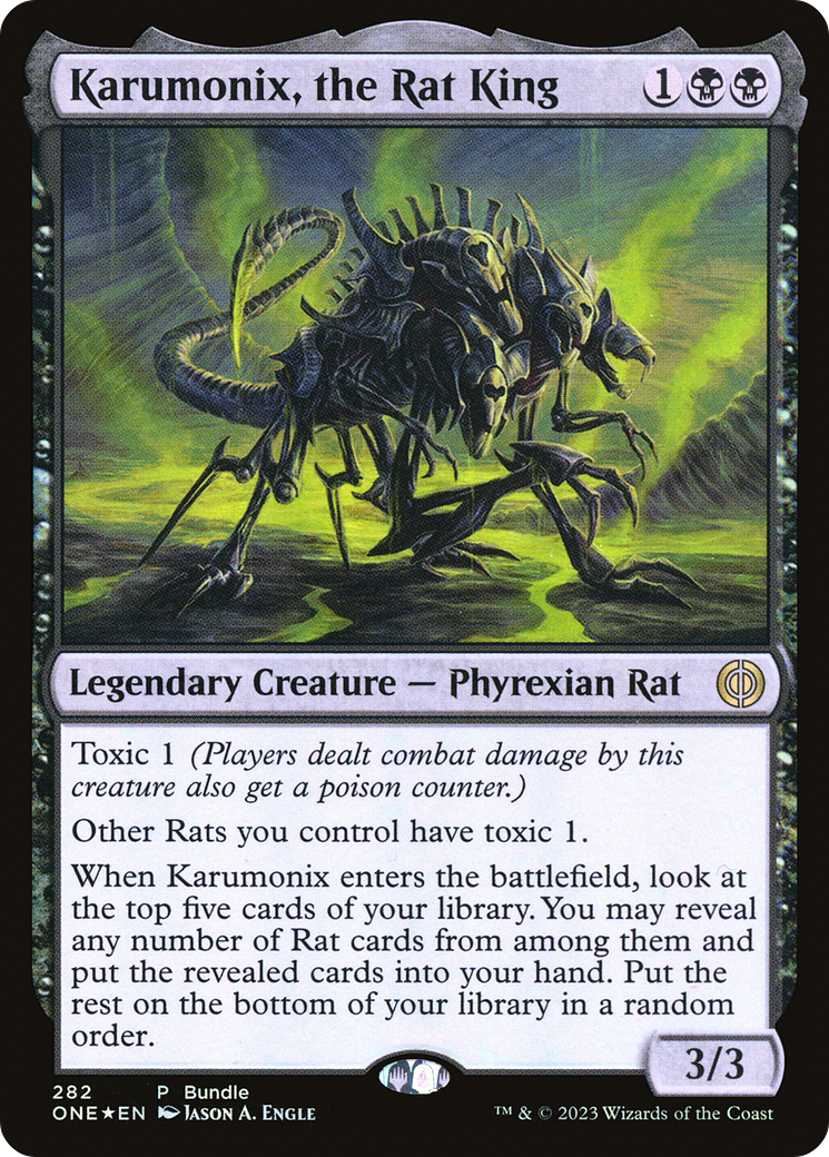 Karumonix, the Rat King (Bundle) [Phyrexia: All Will Be One] | Dumpster Cat Games