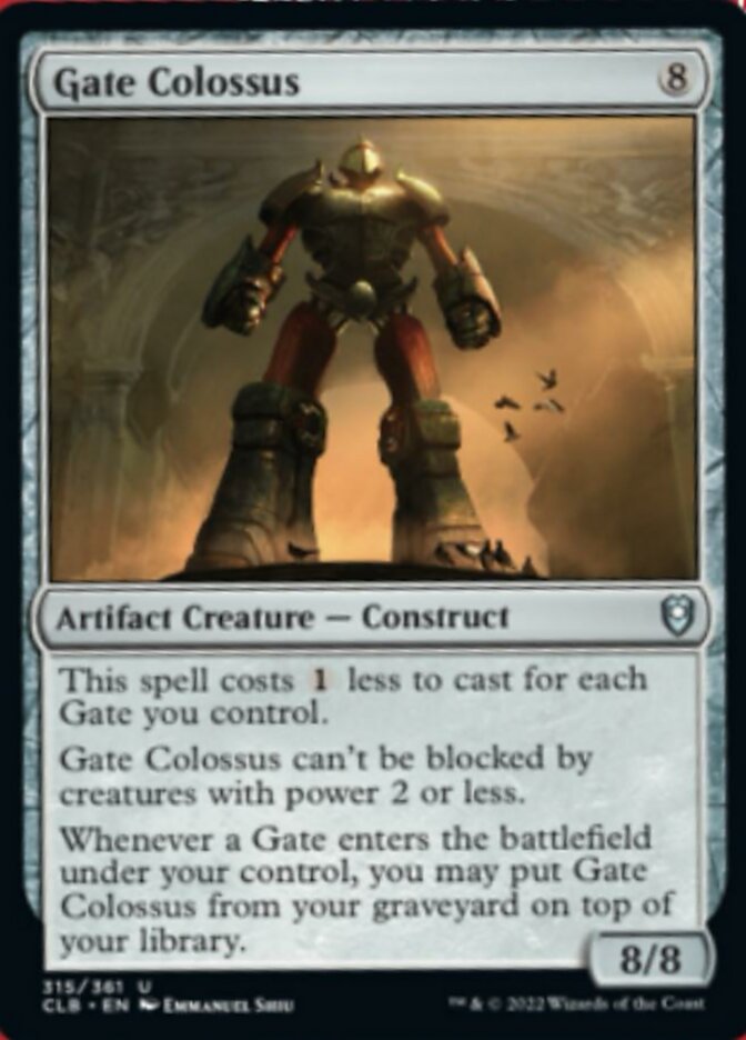 Gate Colossus [Commander Legends: Battle for Baldur's Gate] | Dumpster Cat Games