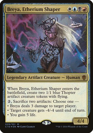 Breya, Etherium Shaper (Commander 2016) [Commander 2016 Oversized] | Dumpster Cat Games