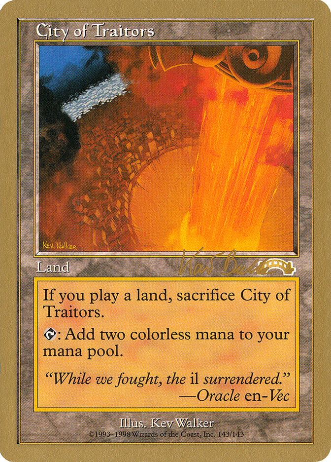 City of Traitors (Kai Budde) [World Championship Decks 1999] | Dumpster Cat Games