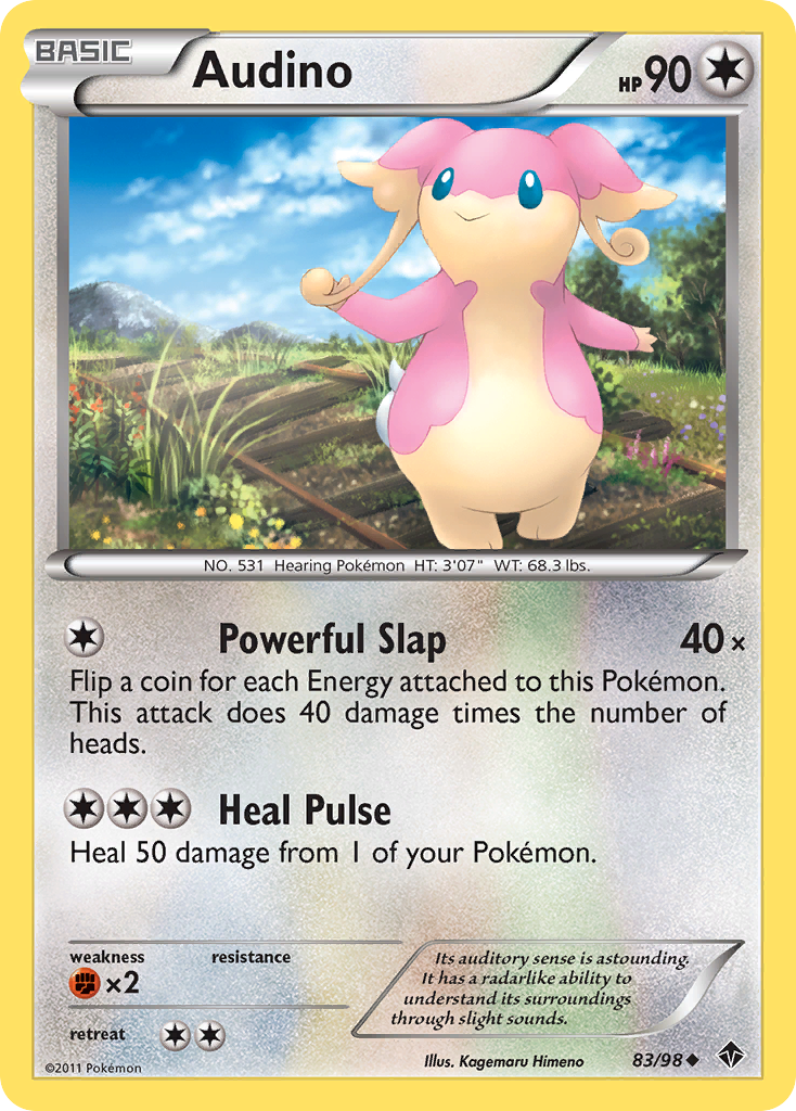 Audino (83/98) [Black & White: Emerging Powers] | Dumpster Cat Games